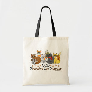 Tote Bag Désordre obsédant de chat d'OCD