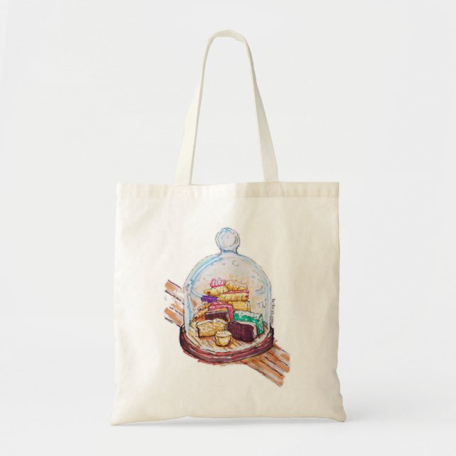 Tote Bag Desserts Sous Dôme De Verre (Devant)