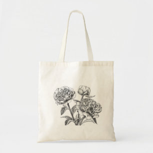 Tote Bag Dessin à encre de rose