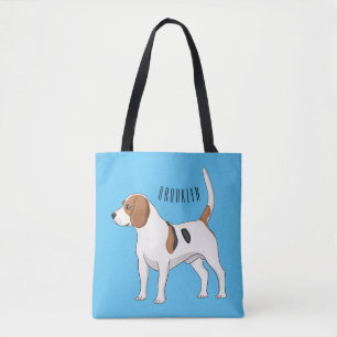 Tote Bag dessin animé de chien beagle