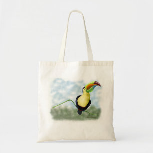 Tote Bag Dessin animé de toucan heureux
