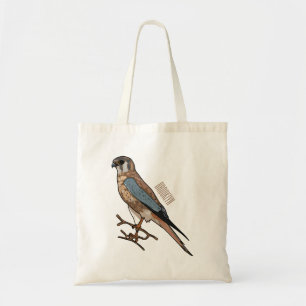 Tote Bag dessin animé d'oiseau-kestrel américain