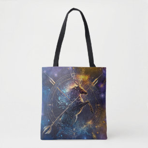Tote Bag Dessin aquarelle du signe zodiacal Sagittaire