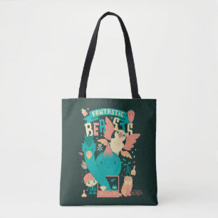 Tote Bag Dessin Bêtes Fantastiques Avec Newt Scamander
