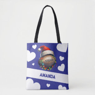Tote Bag Dessin Bleu Merry Nom du football américain