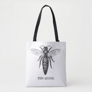 Tote Bag Dessin classique de l'illustration de Queen Bee