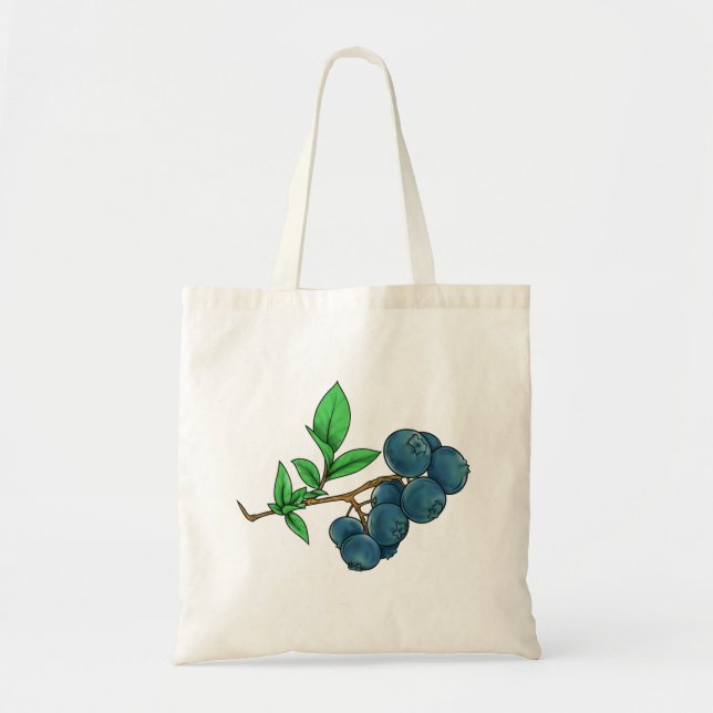 Tote Bag dessin de bleuets (Devant)