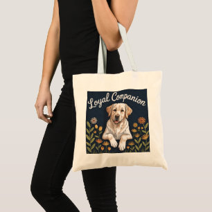 Tote Bag Dessin de courtepointure Labrador Retriever doré –