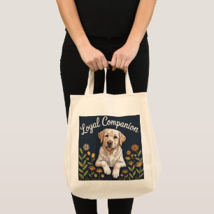 Tote Bag Dessin de courtepointure Labrador Retriever doré –