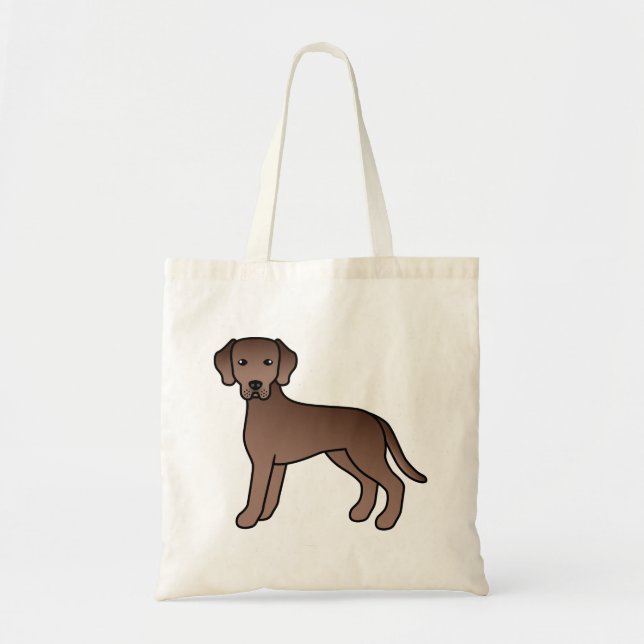 Tote Bag Dessin de dessin de chien de dessin de l'extracteu (Devant)