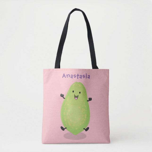Tote Bag dessin de la patte papaye de Cute kawaii (Devant)