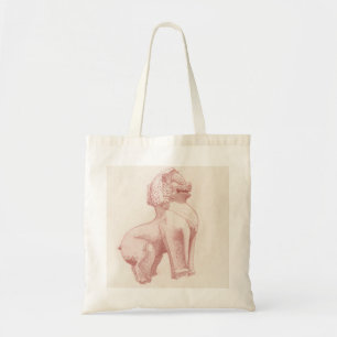 Tote Bag Dessin de la statue du Lion de pierre