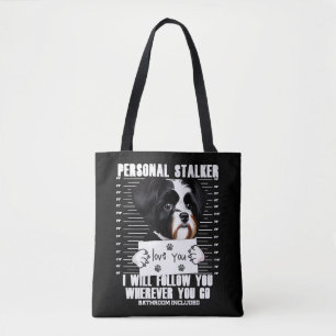 Tote Bag Dessin de Stalker de Chien Havanais drôle