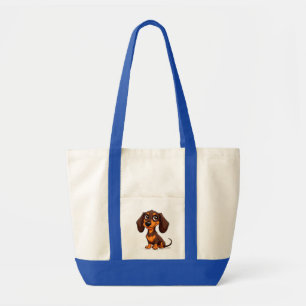 Tote Bag Dessin de teckel chiot mignon
