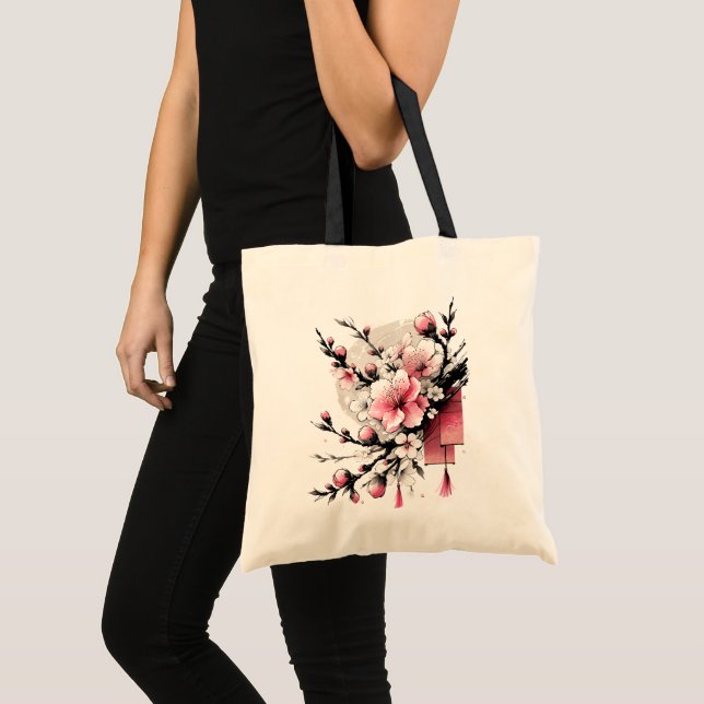 Tote Bag Dessin d'encre de Hoa Dao Bonne année (Devant (produit))