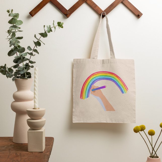 Tote Bag Dessin d'un arc-en-ciel (Créateur téléchargé)