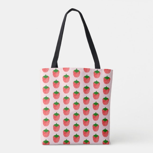 Tote Bag Dessin fraise (Dos)