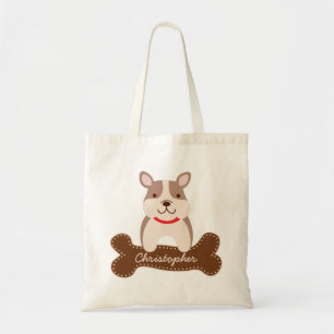 Tote Bag Dessin Français Bulldog mignon Chien de Chien de C