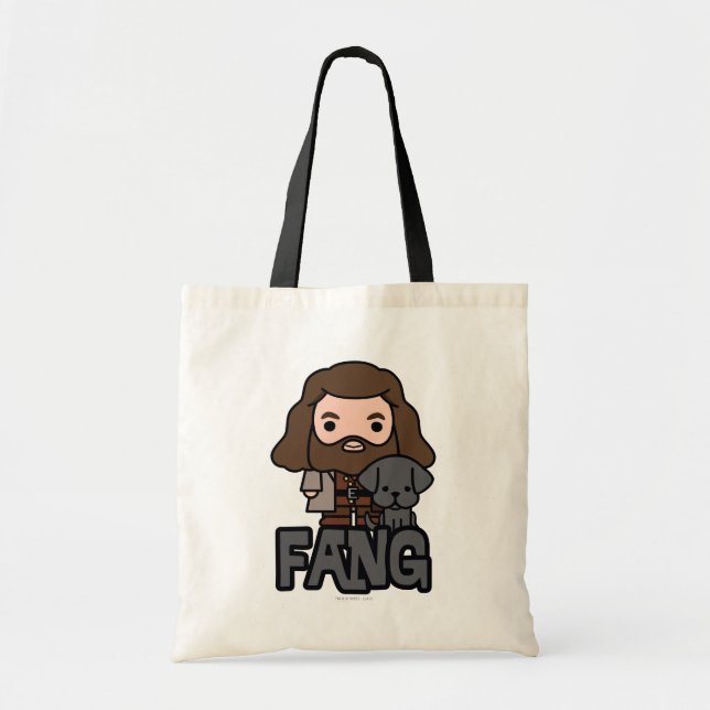 Tote Bag Dessin Hagrid et Fang Character Art (Devant)