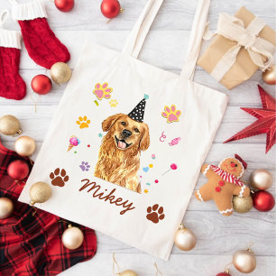 Tote Bag Dessin personnalisé Golden Retriever Dog