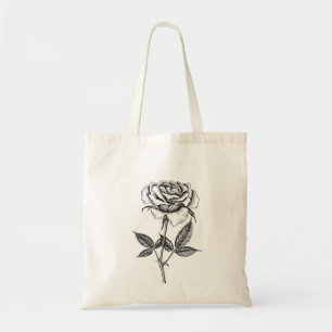 Tote Bag dessin rose