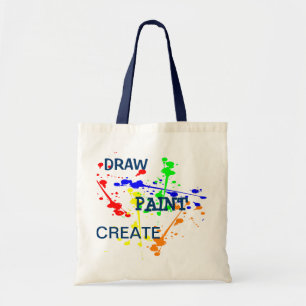 Tote Bag Dessiner, Peindre, Créer un éclat de peinture d'