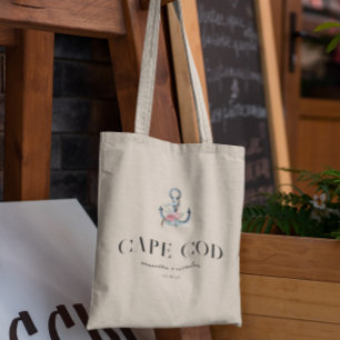 Tote Bag Destination Ancre Florale Mariage de Bienvenue