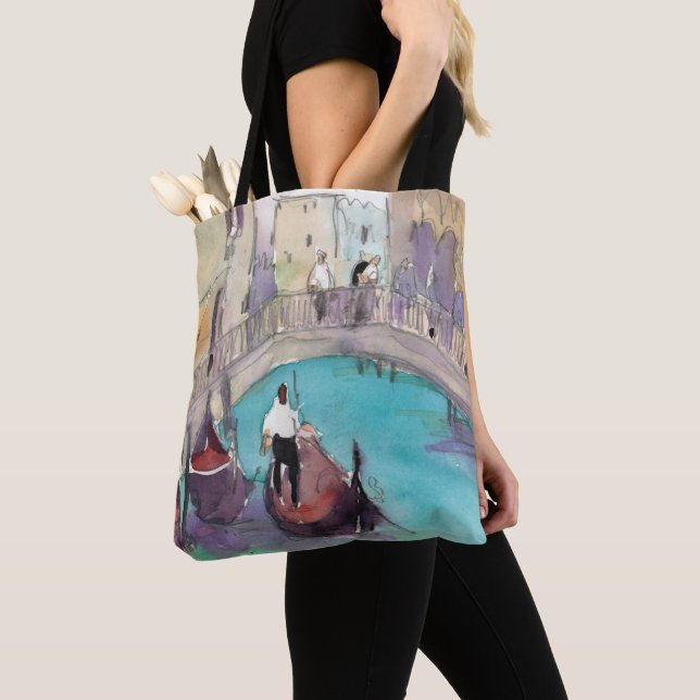 Tote Bag Destinations | Aquarelle Venise Gondola Ride (De près)