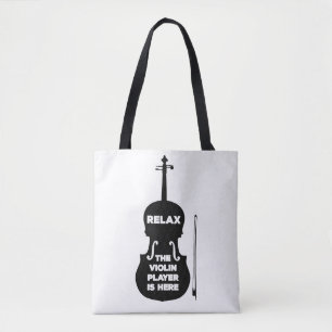 Tote Bag Détendez-vous Le Joueur de violon est ici