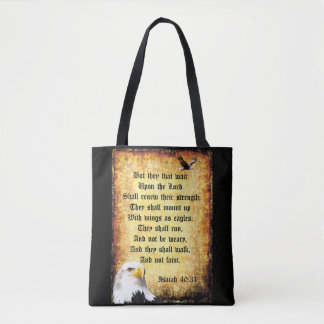 Tote Bag Deux aigles avec Ésaïe 40:31