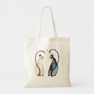 Tote Bag Deux chats amoureux
