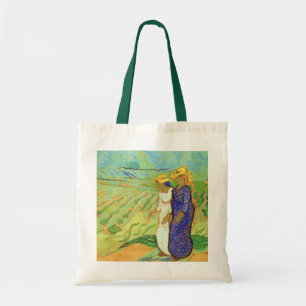 Tote Bag Deux femmes traversent les champs par Vincent van 