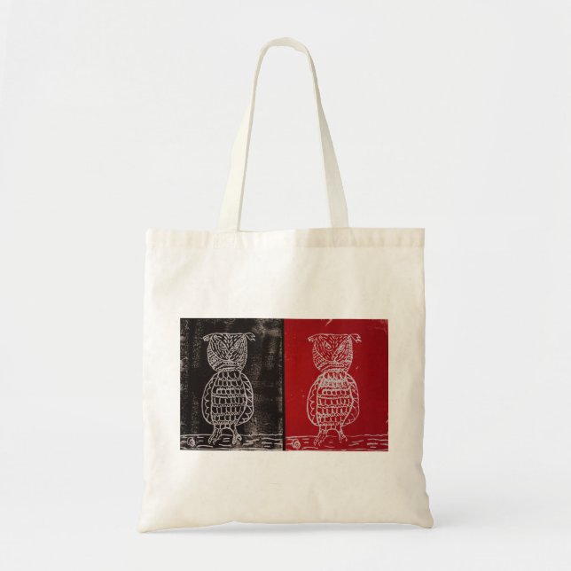 Tote Bag Deux hiboux (Devant)