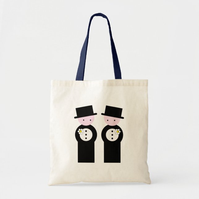 Tote Bag Deux mariés caucasiens (Devant)