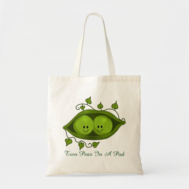 Tote Bag Deux Petits Pois En Pois (Devant)