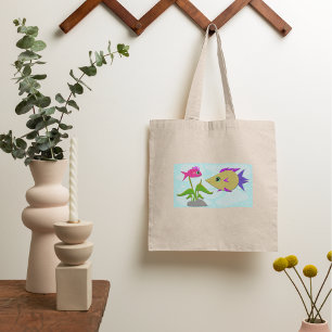 Tote Bag Deux poissons colorés
