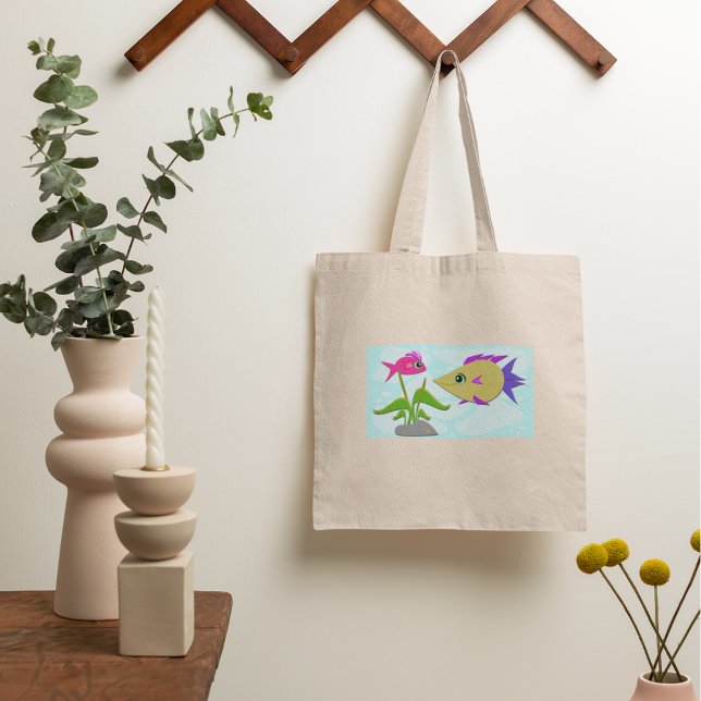 Tote Bag Deux poissons colorés (Créateur téléchargé)