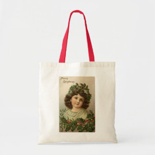 Tote Bag Deux Vintage Noël Jeune Dames mignonne