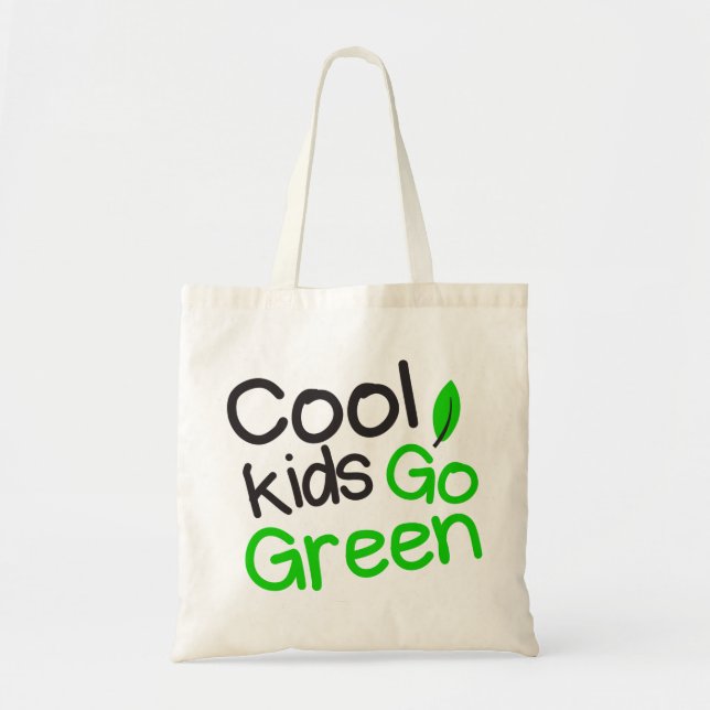 Tote Bag devenez écolo pour enfants cool (Devant)
