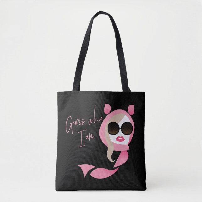 Tote Bag Devinez Qui Je Suis - Le Lotus Blanc (Devant)