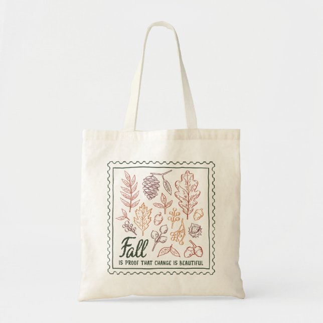 Tote Bag Devis d'automne (Devant)