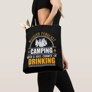Tote Bag Devis de camping amusant