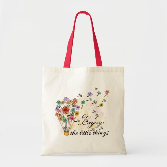 Tote Bag Devis motivationnel Dandelion (Devant)