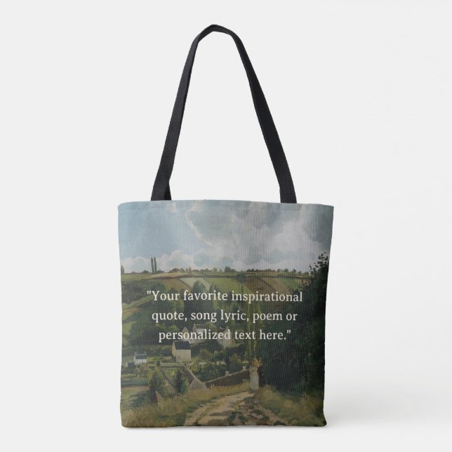 Tote Bag Devis personnalisé Vintage (Dos)