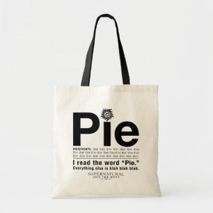 Tote Bag Devis surnaturel "à tarte"