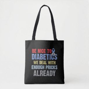 Tote Bag Diabète amusant Rude Insulin Guerrier diabétique