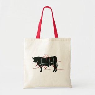 Tote Bag Diagramme de boucher de boeuf - boeuf délicieux