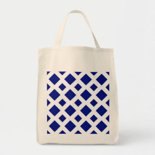 Tote Bag Diamants de marine sur blanc