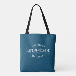 Tote Bag Diapeurs et café Ironic Funny Retro Restaurant