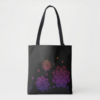 Tote Bag Dice Arc-en-ciel Mandala Fourre-tout